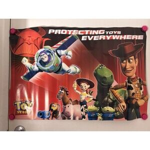 Vintage Toy Story Original Movie Poster Early 2000s Movie Merch 24x36 Inch